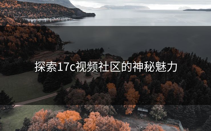 探索17c视频社区的神秘魅力
