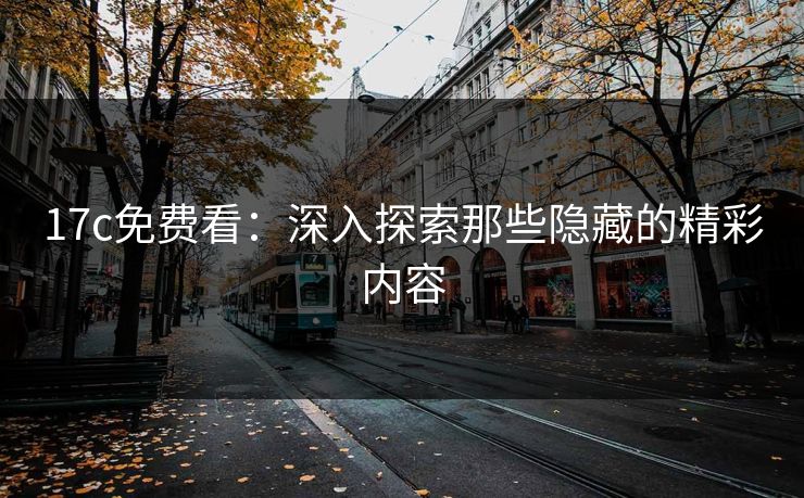 17c免费看：深入探索那些隐藏的精彩内容