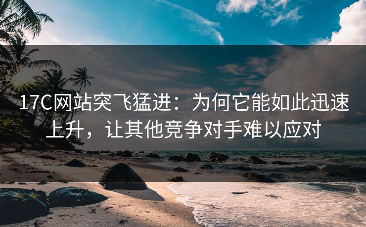 17C网站突飞猛进：为何它能如此迅速上升，让其他竞争对手难以应对